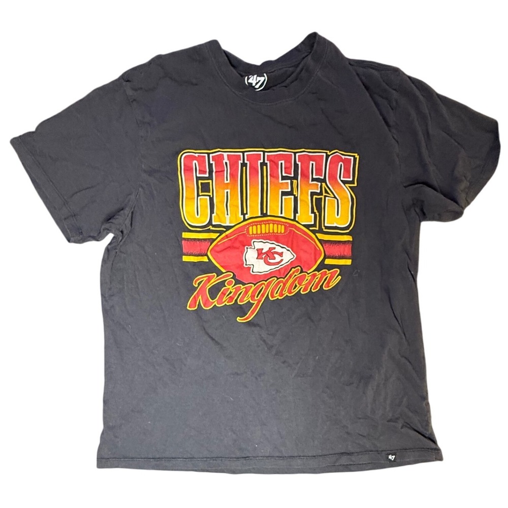 Kansas City Chiefs T-Shirt 47 Brand Football Kingdom Gray XL NFL‎